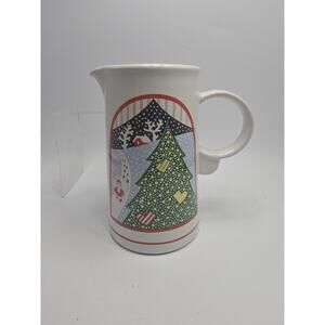 EPOCH Twas The Night Before Christmas 12oz Creamer Pitcher Santa Tree 8100 Korea